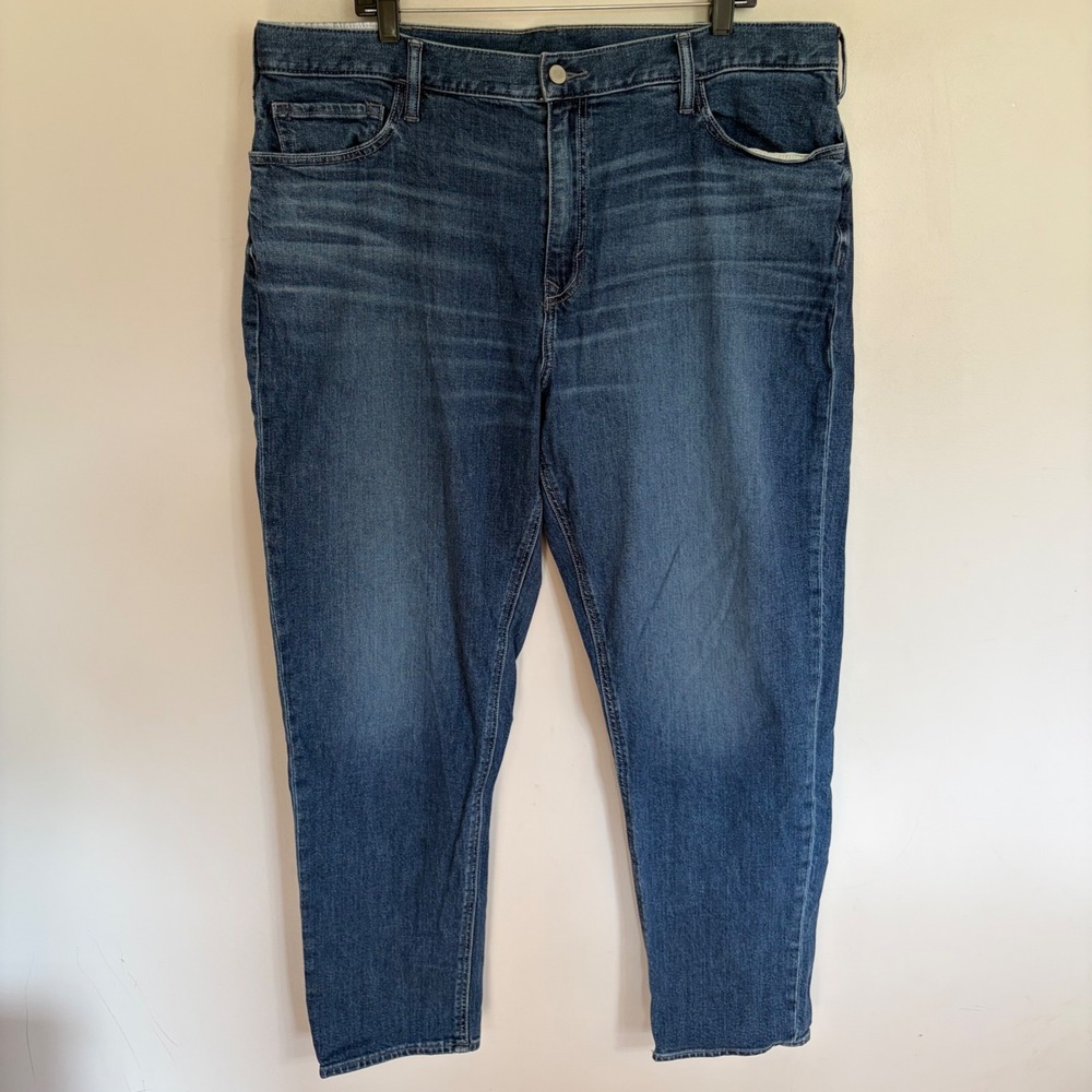 Banana Republic Mens Athletic Tapered Fit Jeans Medium Wash 40x32 Blue Denim